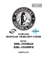 Preview for 1 page of Hoshizaki KML-350MAH Parts List