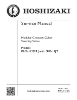 Hoshizaki KMS-1122MLJ Service Manual preview