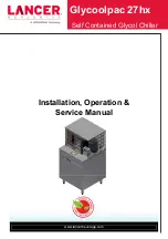 Hoshizaki Lancer Glycoolpac 27hx Installation, Operation & Service Manual preview