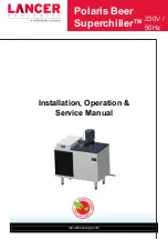 Hoshizaki Lancer Polaris Beer Superchiller Installation, Operation & Service Manual preview