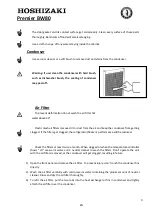 Предварительный просмотр 9 страницы Hoshizaki Premier BW80 Operation, Maintenance And Installation Manual