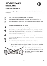 Предварительный просмотр 134 страницы Hoshizaki Premier BW80 Operation, Maintenance And Installation Manual