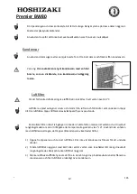 Предварительный просмотр 135 страницы Hoshizaki Premier BW80 Operation, Maintenance And Installation Manual