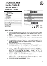 Предварительный просмотр 94 страницы Hoshizaki PREMIER F 60 Operation, Maintenance And Installation Manual