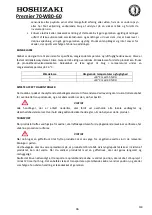 Предварительный просмотр 118 страницы Hoshizaki PREMIER F 60 Operation, Maintenance And Installation Manual