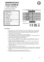 Предварительный просмотр 186 страницы Hoshizaki PREMIER F 60 Operation, Maintenance And Installation Manual