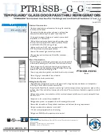 Предварительный просмотр 1 страницы Hoshizaki PTR1SSB-FGFG Specifications