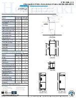 Предварительный просмотр 2 страницы Hoshizaki PTR1SSB-FSFS Specifications