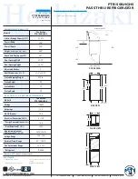 Предварительный просмотр 2 страницы Hoshizaki PTR1SSB-HGHS Specifications