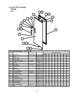 Предварительный просмотр 17 страницы Hoshizaki RF28A Parts List