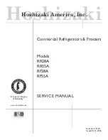 Hoshizaki RF28A Service Manual предпросмотр