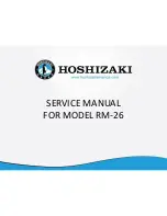 Hoshizaki RM-26 Service Manual preview