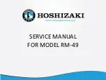 Предварительный просмотр 1 страницы Hoshizaki RM-49 Service Manual