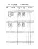 Предварительный просмотр 10 страницы Hoshizaki RNC-150A-LA Parts List