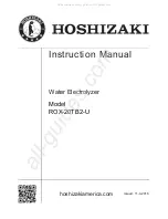 Hoshizaki ROX-20TB2-U Instruction Manual предпросмотр