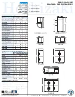 Предварительный просмотр 2 страницы Hoshizaki SafeTemp RH1-AAC Specifications