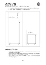 Предварительный просмотр 7 страницы Hoshizaki SCR-130BH Operation, Maintenance And Installation Manual