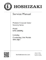 Hoshizaki Serenity KMS-2000MLJ Service Manual предпросмотр