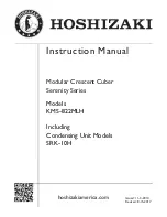 Предварительный просмотр 1 страницы Hoshizaki Serenity Series KMS-822MLH Instruction Manual