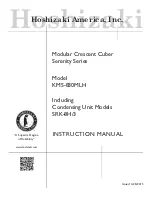 Preview for 1 page of Hoshizaki Serenity Series KMS-830MLH Instruction Manual