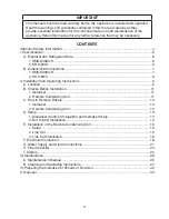 Preview for 3 page of Hoshizaki Serenity Series KMS-830MLH Instruction Manual