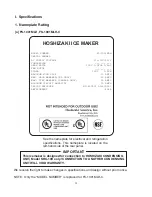 Предварительный просмотр 4 страницы Hoshizaki SRC-10H Instruction Manual