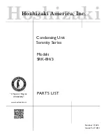 Предварительный просмотр 1 страницы Hoshizaki SRK-8H Parts List