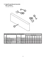 Предварительный просмотр 17 страницы Hoshizaki Temp Guard RFH1-SSB-HD Parts List