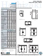 Предварительный просмотр 2 страницы Hoshizaki Temp Guard RFH2-SSB-HD Specifications