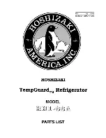 Hoshizaki Temp Guard RH1-SSA Supplementary Manual предпросмотр