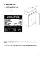 Предварительный просмотр 5 страницы Hoshizaki Temp Guard RH2-SSA Service Manual