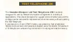 Предварительный просмотр 2 страницы Hosiden Besson TEST TELEPHONE 290 Manual