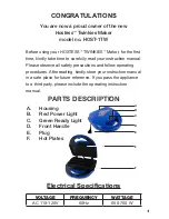 Preview for 3 page of Hostess Twinkies Maker HOST-1TW Instructions Manual