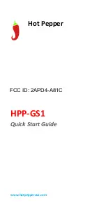 Hot Pepper HPP-GS1 Quick Start Manual preview