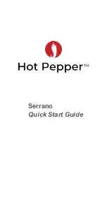 Hot Pepper Serrano Quick Start Manual preview