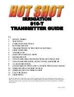 Preview for 1 page of Hot Shot 810-T Manual