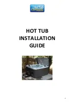 Hot Tub Company Cannes Installation Manual preview