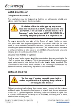 Предварительный просмотр 5 страницы HOT WATER HEAT PUMPS Econergy EC L Series Installation Manual