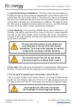 Предварительный просмотр 14 страницы HOT WATER HEAT PUMPS Econergy EC L Series Installation Manual