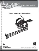 Hot Wheels THRILL DRIVERS CORKSCREW Instructions Manual preview