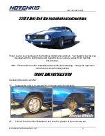 Hotchkis 2207C Installation Instructions Manual preview