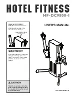 Hotel Fitness HF-Dc9800-1 Manual preview