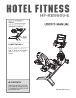 Hotel Fitness HF-RB9800-E.1 Manual preview