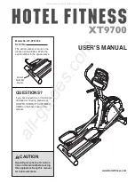 Hotel Fitness HF-XT9700.0 User Manual preview