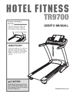 Hotel Fitness TR9700 HF-TR9700.0 User Manual preview