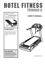 Hotel Fitness TR9800-E User Manual предпросмотр