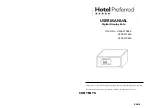 Hotel Preferred HPSAF15BLK User Manual preview