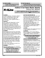 Предварительный просмотр 2 страницы Hotline HL119SK Set-Up, Operating & Maintenance Instruction Manual