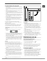 Предварительный просмотр 7 страницы Hotpoint Ariston 3Q AA W T/HA Operating Instructions Manual