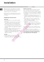 Предварительный просмотр 12 страницы Hotpoint Ariston 4D AAB/HA Operating Instructions Manual